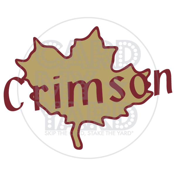 School Graphic: Crimson MG Leaf