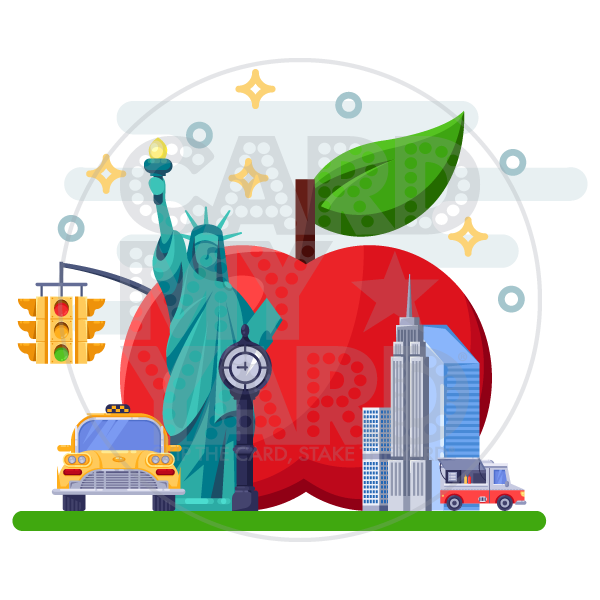 Travel: NYC Apple w/ Statue Liberty Travel: NYC Apple w/ Statue Liberty