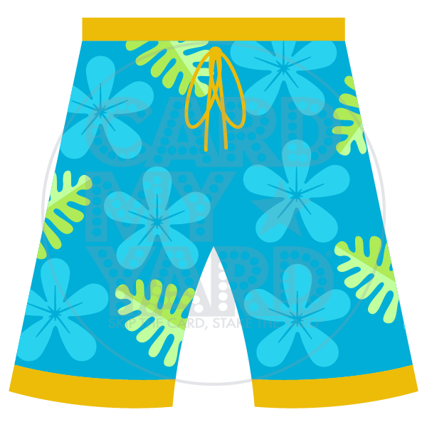 Clothing/Accessories: Hawaiian Swim Trunks