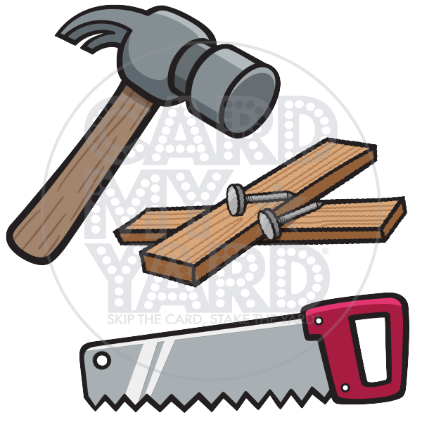 Other Graphic: Hammer Saw Nails on Board Other Graphic: Hammer Saw Nails on Board