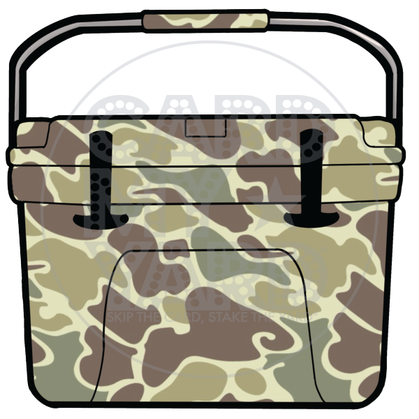 Outdoors: Camo Small Cooler