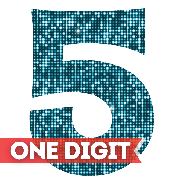 SUPER NUMBER: SINGLE DIGIT - BRIGHT BLUE DISCO SUPER NUMBER: SINGLE DIGIT - BRIGHT BLUE DISCO