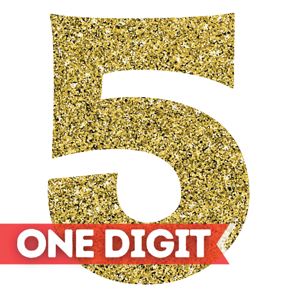 SUPER NUMBER: SINGLE DIGIT - GOLD SUPER NUMBER: SINGLE DIGIT - GOLD