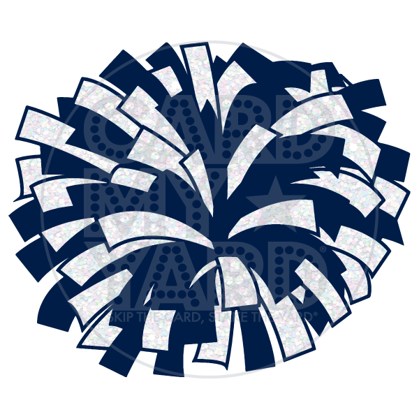 Sport: Cheer - Pom Pom Navy/Crystal Glitter
