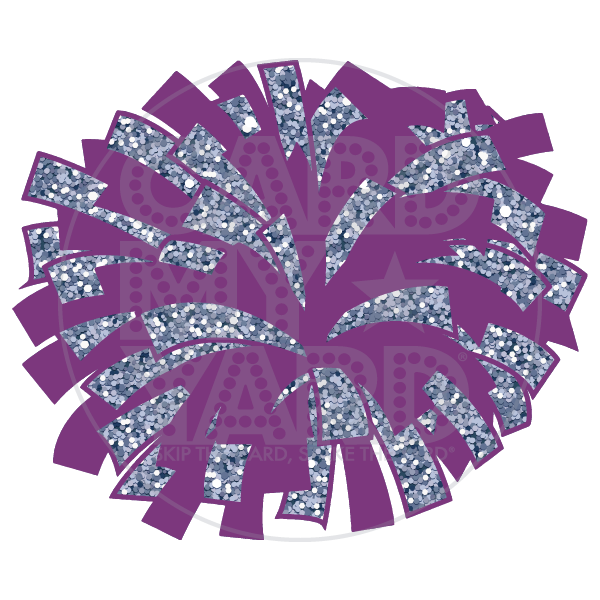 Sport: Cheer - Pom Pom Purple/Silver