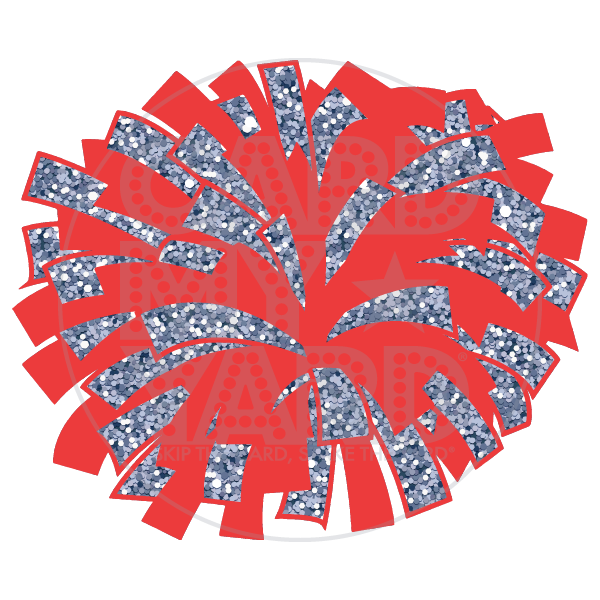 Sport: Cheer - Pom Pom Red/Silver