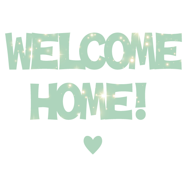 Mint Sparkle Welcome Home