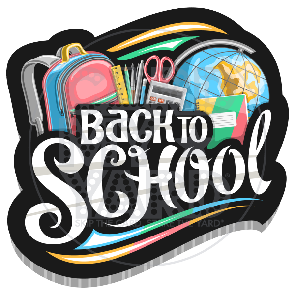 School: Back To School Black Border School: Back To School Black Border