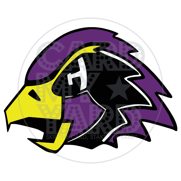 School Graphic: Chaska Hawks (Purple Bird Head)