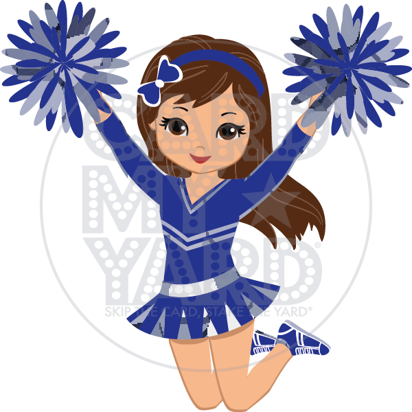 Sport: Cheerleader- blue/silver
