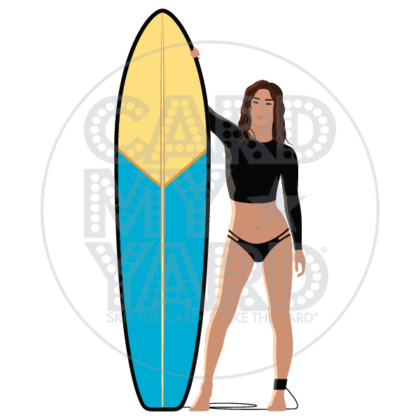 Sport: Surf Board with Girl Sport: Surf Board with Girl