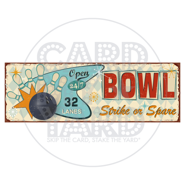 Sport Graphic: Bowling Alley Open Sign