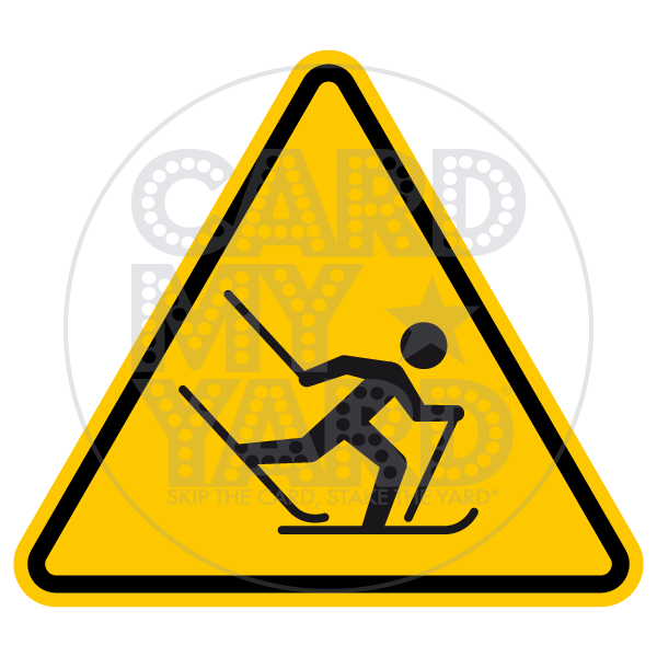 Sport: Skier Warning Sign