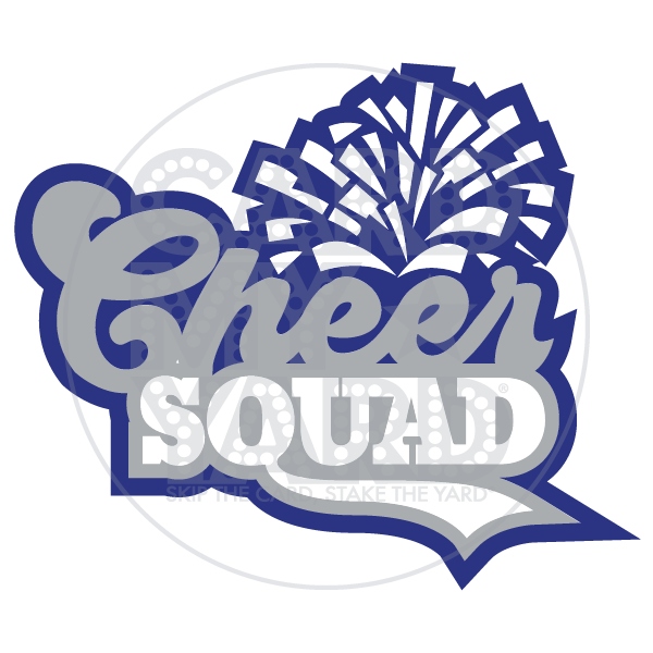 Sport Graphic: Cheer Squad (Royal Blue Grey)