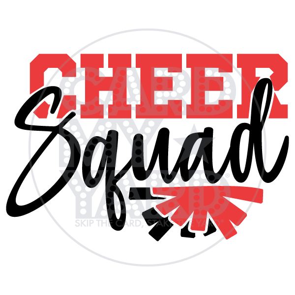 Sport Graphic: Cheer Squad - Red Black