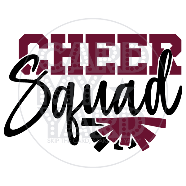 Sport Graphic: Cheer Squad - Maroon Black