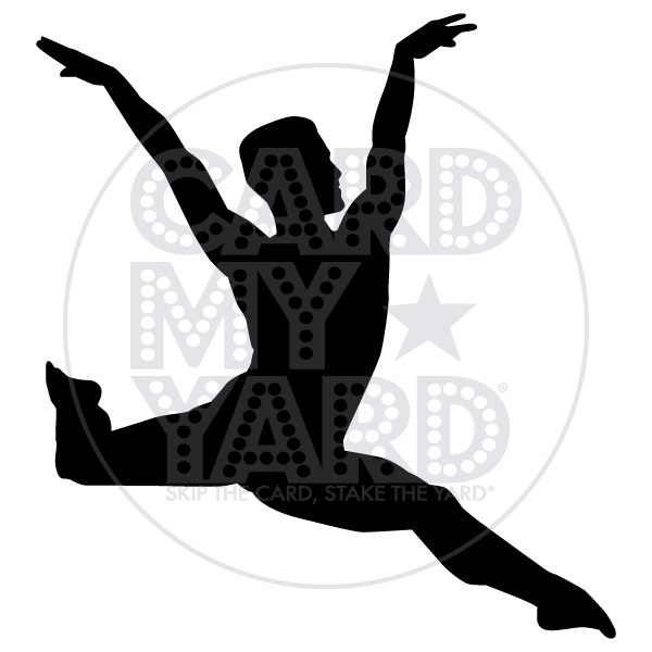 Sport Graphic: Male Dancer Leaping