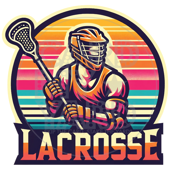 Sport: Retro Lacrosse Patch - Male