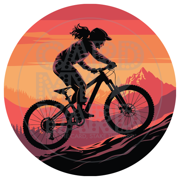 Sport: Mountain Biker Sunset