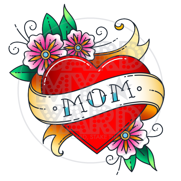 Speech Bubble: Mom Tattoo Speech Bubble: Mom Tattoo