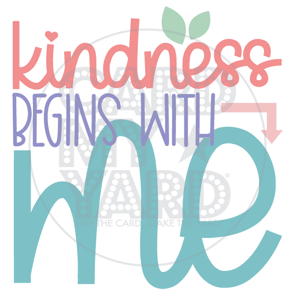 Speech Bubble: Kindness Begins with Me - Pastel