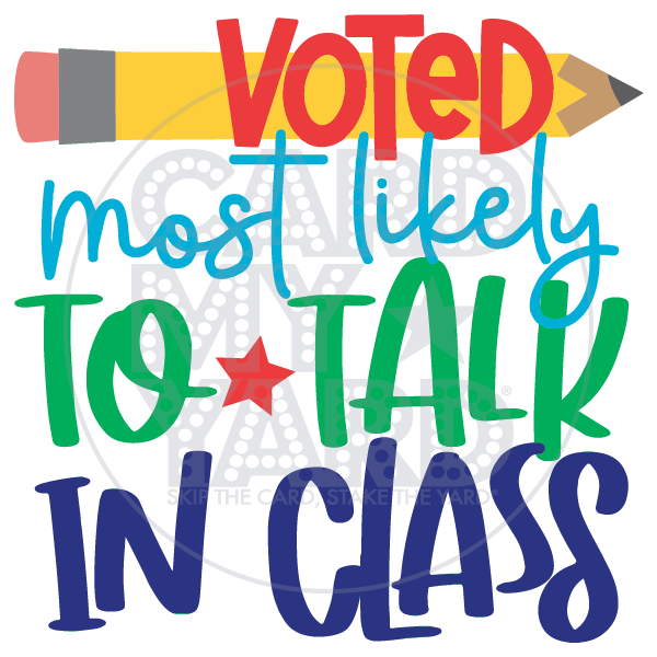 Speech Bubble: Talk in Class