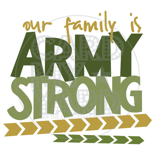 Speech Bubble: Family is Army Strong