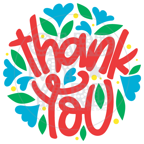 Speech Bubble: Thank You Circle - Red Speech Bubble: Thank You Circle - Red