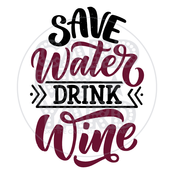 Speech Bubble: Save Water Drink Win