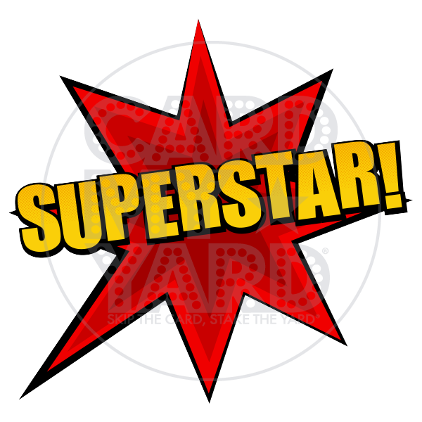 Speech Bubble: Superstar! Burst