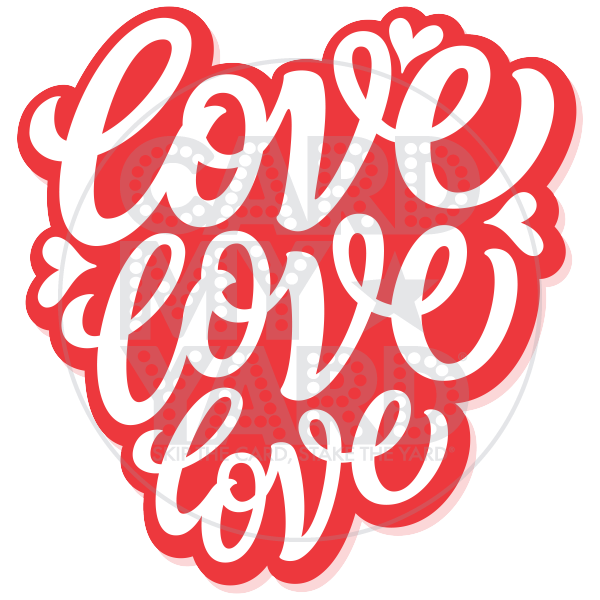 Speech Bubble: Love Love Love