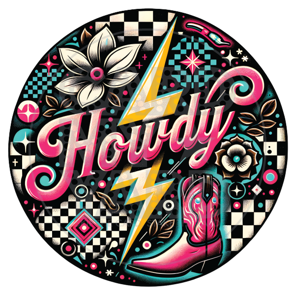 Speech Bubble: Howdy Design Circle