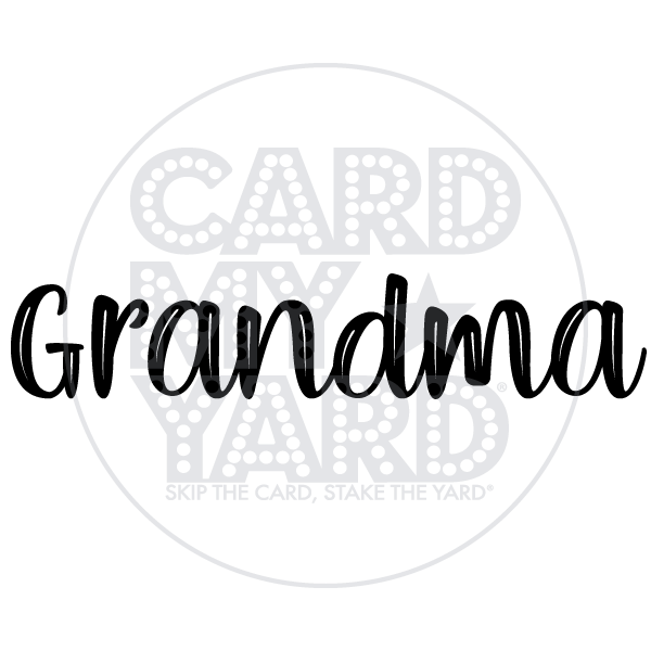 Speech Bubble: Grandma