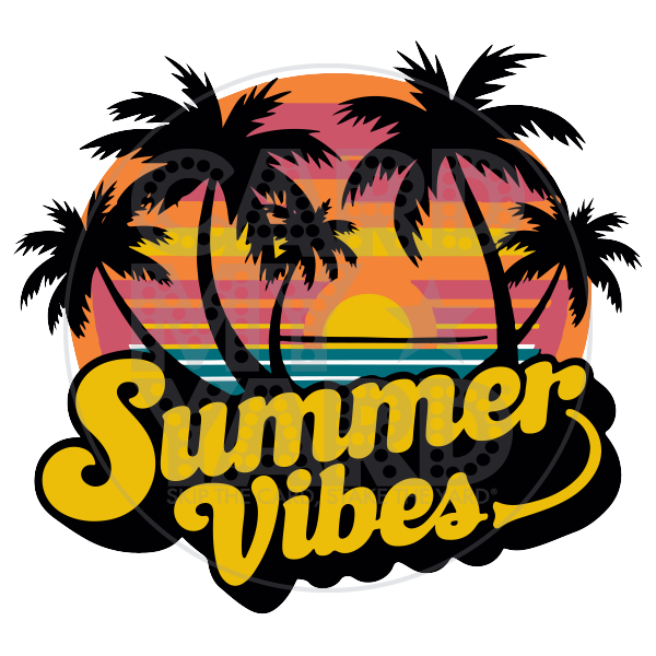 Speech Bubble: Summer Vibes Sunset