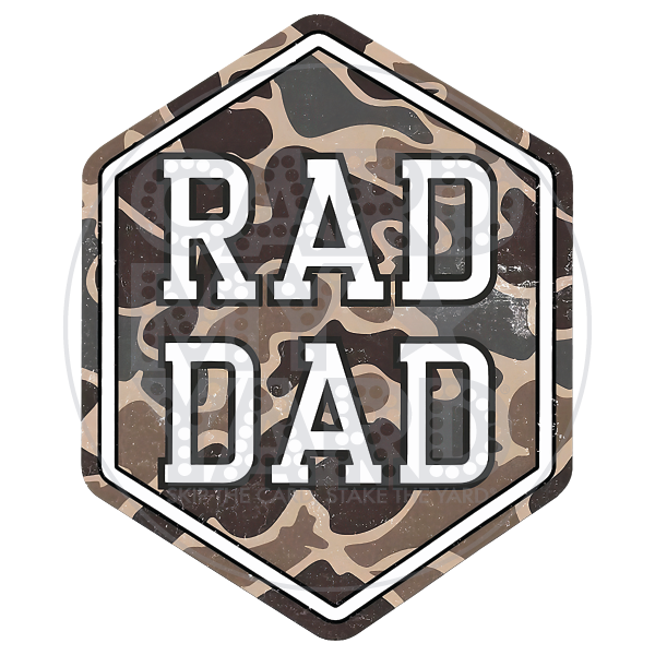 Speech Bubble: Camo Rad Dad