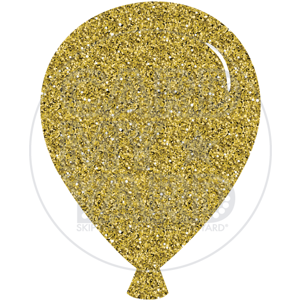 SUPER 3D BALLOON NEW GOLD GLITTER