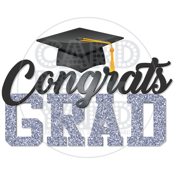 SUPER CONGRATS GRAD SILVER
