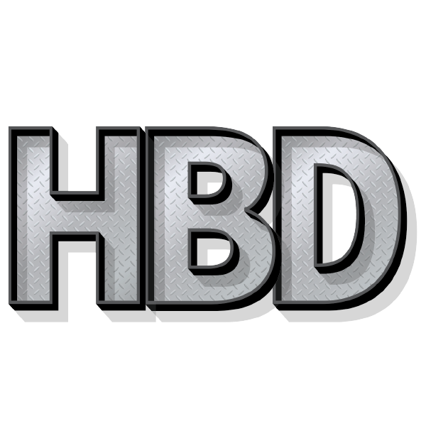 A SUPER SAYING: HBD (Diamond Plate)