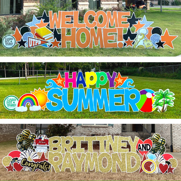 Baseball Father's Day Yard Sign