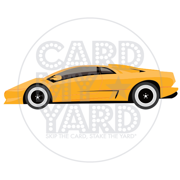 Transportation: Yellow Lamborghini