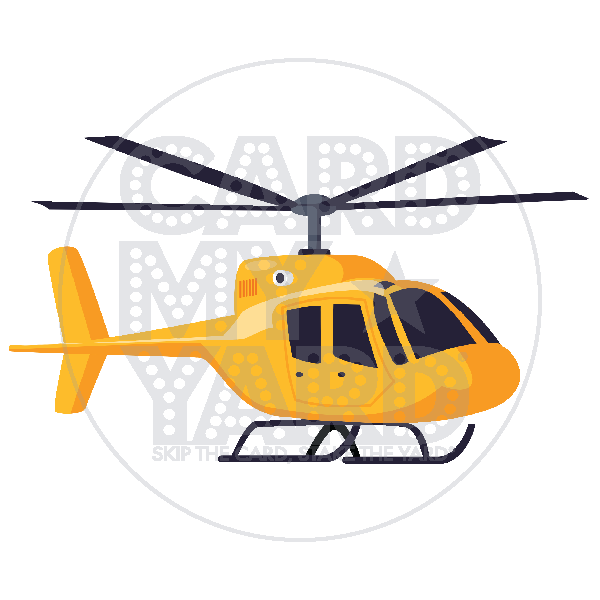 Transportation: Yellow Helicopter