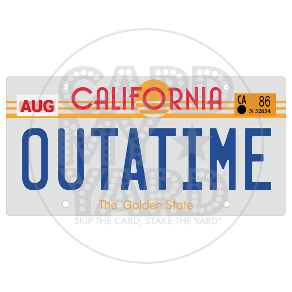 Movie/Theater: Back to the Future - OUTATIME Plate