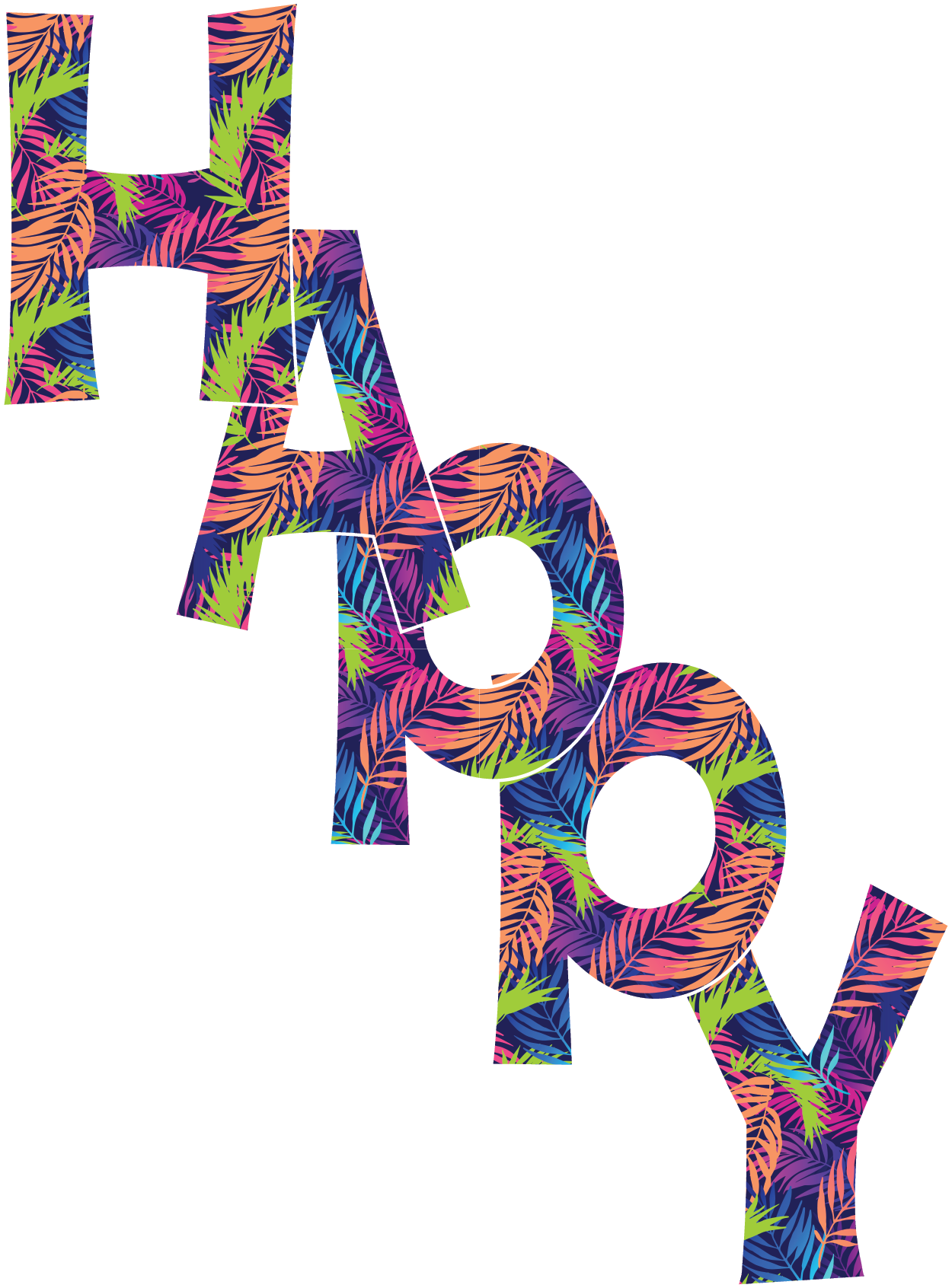 Tropical Palms Happy Birthday