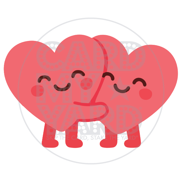 Valentines: Two Hearts Hugging