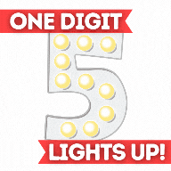 celeBRITE Super Numbers: Single Digit White celeBRITE Super Numbers: Single Digit White