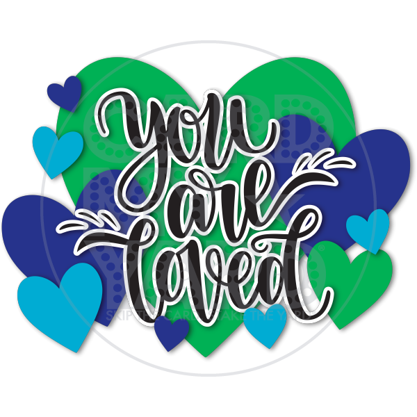 SUPER YOU ARE LOVED - Blue Green Hearts SUPER YOU ARE LOVED - Blue Green Hearts