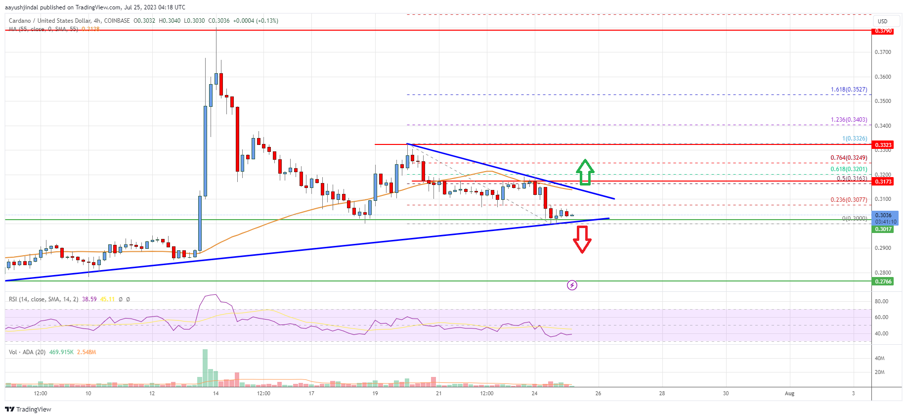 Cardano (ADA) Price Analysis: Risk of More Downsides Below $0.30 | Live Bitcoin News