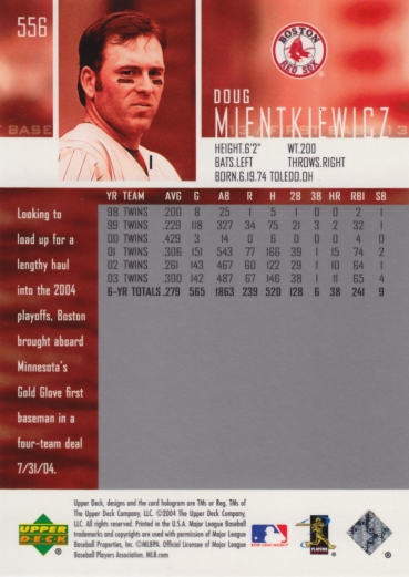 Doug Mientkiewicz Back