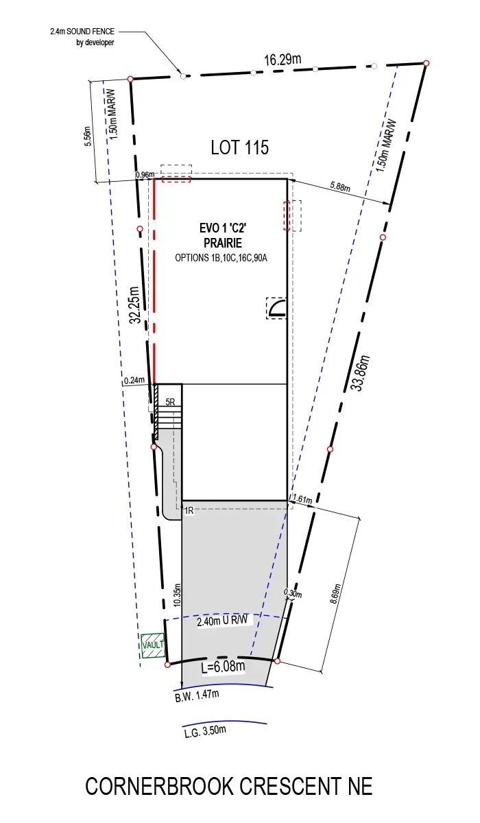 114 Cornerbrook Crescent Plot Plan