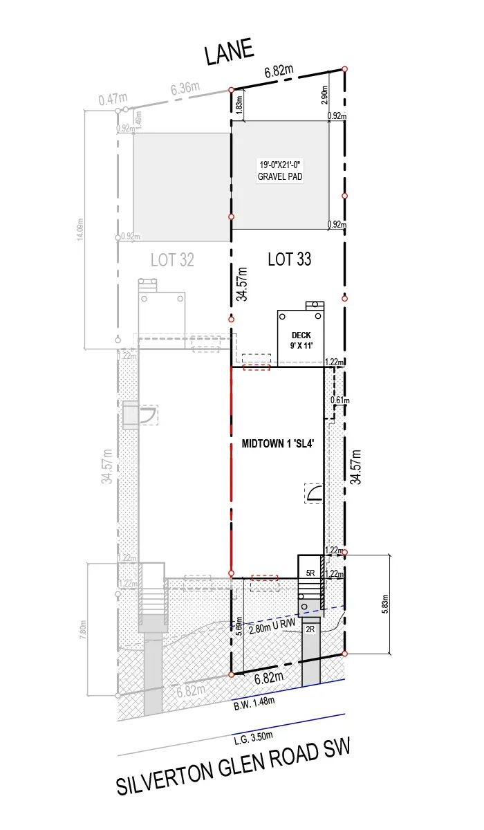 291 Silverton Glen Road Plot Plan